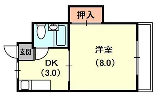 中川マンション【1階】の間取り