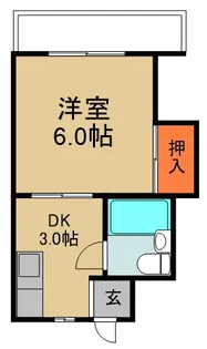 中川マンション【1階】の間取り