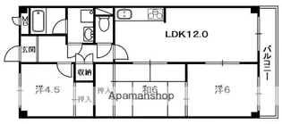 BELONG枚方東2番館【2階】の間取り