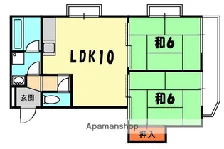 ロジャースガーデン【2階】の間取り
