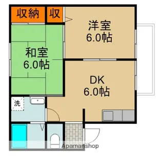 グランドソレイユB棟【2階】の間取り