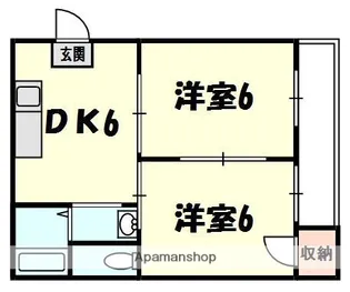 エトワルK【4階】の間取り