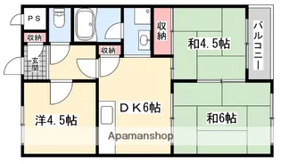 ハイクレスト宮之阪【5階】の間取り