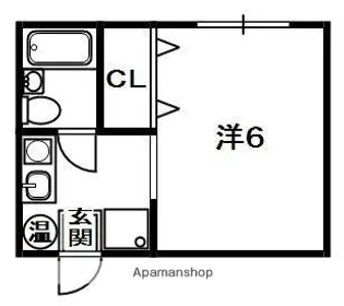 コーポラス禁野【2階】の間取り