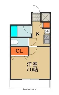 グラシアス中島【4階】の間取り
