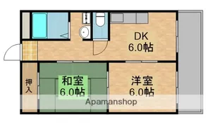 エクセル守口【4階】の間取り