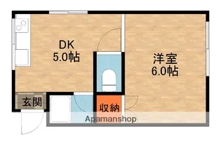 コムズスクエア高瀬【1階】の間取り