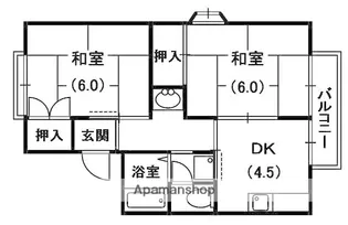 大阪府寝屋川市平池町【アパート】の間取り