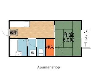 第2晴天ハイツ【2階】の間取り