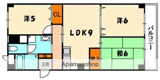 門真ロイヤル【3階】の間取り