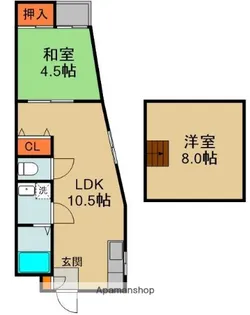 若竹ハイツ【2階】の間取り