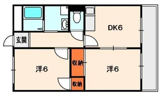 大阪府枚方市楠葉並木2丁目【マンション】の間取り