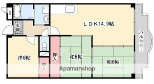 大阪府枚方市宇山町【マンション】の間取り