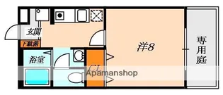 ヴィオックスアベニュー磯島【1階】の間取り