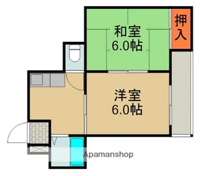 秀和第2ハイツ【3階】の間取り