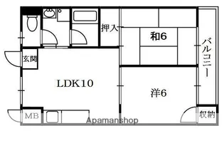 シャルマン星丘【1階】の間取り
