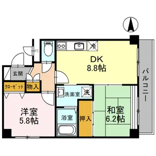 マンション奥野【3階】の間取り