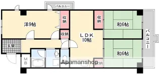 大阪府枚方市茄子作東町【マンション】の間取り