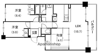 サンクタス守口大和田レジデンス【5階】の間取り