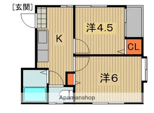 アビタシオン大島【4階】の間取り