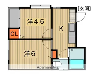 アビタシオン大島【4階】の間取り