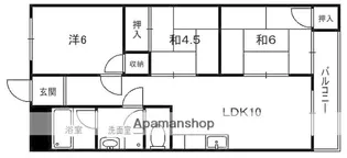 サンローズマンション【1階】の間取り