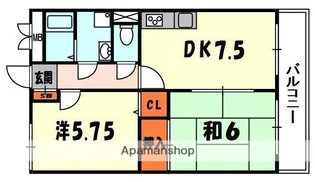 ベルヴィルC棟【2階】の間取り