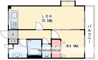 ピュアレイ【1階】の間取り