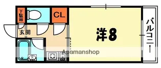ロータリーマンション萱島西【5階】の間取り