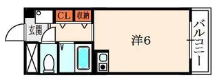 ツインビルB棟【3階】の間取り