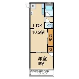 成和ハイツII【2階】の間取り