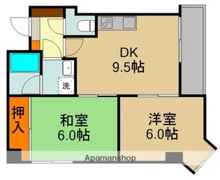 カルチェ・ダムールB棟【1階】の間取り