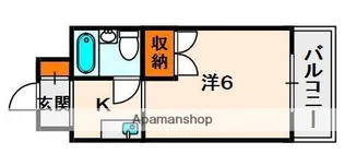 大阪府枚方市東香里元町【マンション】の間取り