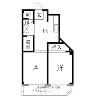 マンションアフルエンス【2階】の間取り