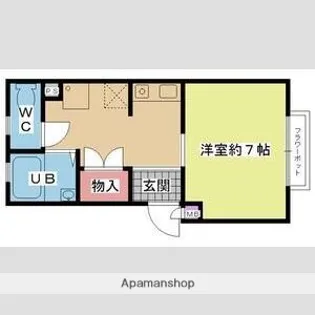 K・メゾンドール辻【1階】の間取り