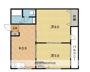 メゾン天の川【2階】の間取り