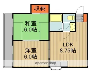 川島第16ビル【1階】の間取り