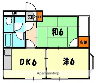 千石ハイツ【3階】の間取り