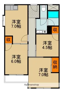 シティライフ下島【3階】の間取り