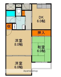 シティライフ下島【4階】の間取り