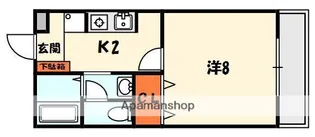ハイツ浅霧【1階】の間取り