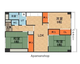 香里園ヒルズ【4階】の間取り