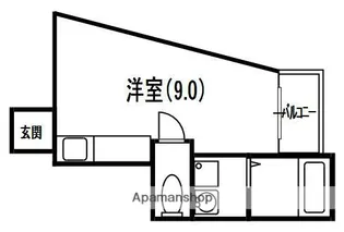 フリーディオ門真Ⅵ【3階】の間取り