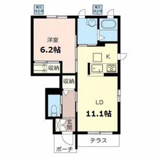 シャーメゾン K【1階】の間取り