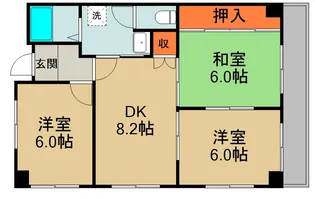 グラシエール門真【5階】の間取り