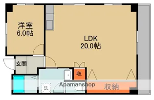 グラシエール門真【4階】の間取り