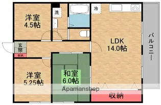 サンヒルズ杉本Ⅱ【2階】の間取り