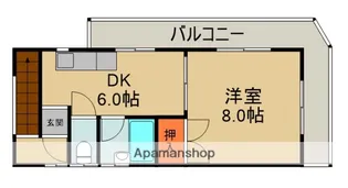 西郷マンションⅢ【2階】の間取り