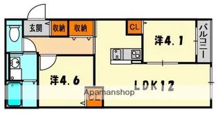 ピコロフォルテ【2階】の間取り