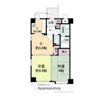 エーデルハイム【1階】の間取り